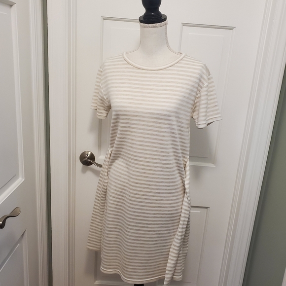 NWT BB Dakota Salad Days Shirt Dress Beige & White Stripes Size Small, Ret. $74 - Picture 6 of 8